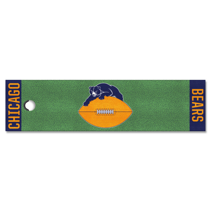 18" x 72" Chicago Bears Retro Logo Putting Green Runner Mat