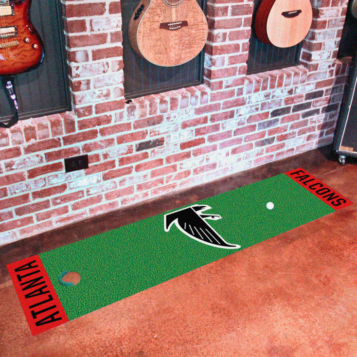 18" x 72" Atlanta Falcons Retro Logo Putting Green Runner Mat