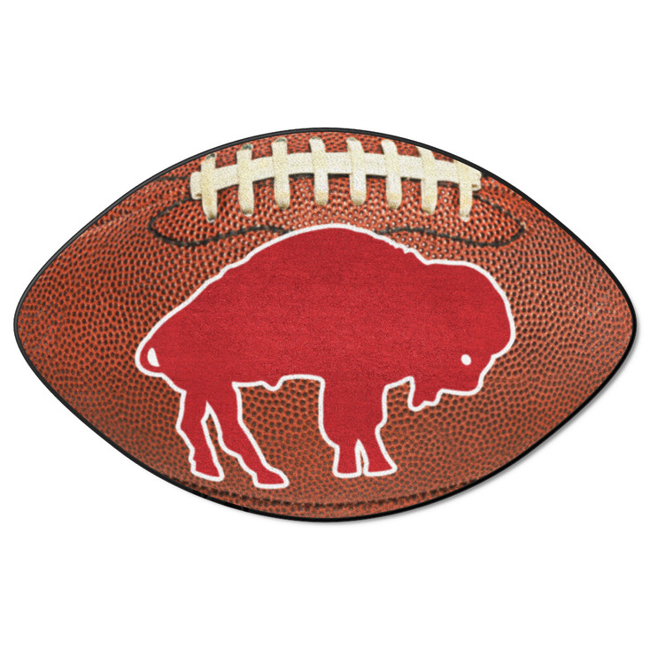 20.5" x 32.5" Buffalo Bills Retro Logo Football Shape Mat