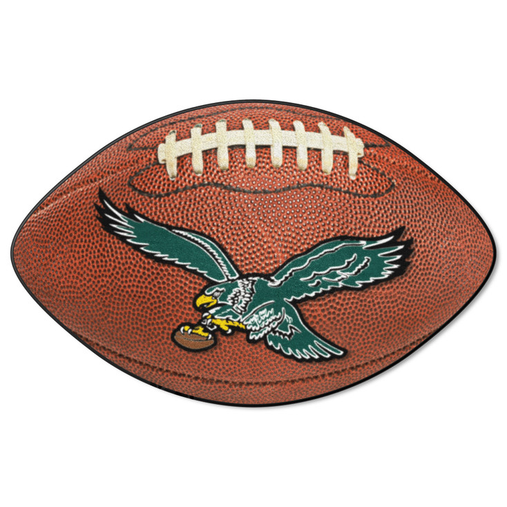 20.5" x 32.5" Philadelphia Eagles Retro Logo Football Shape Mat