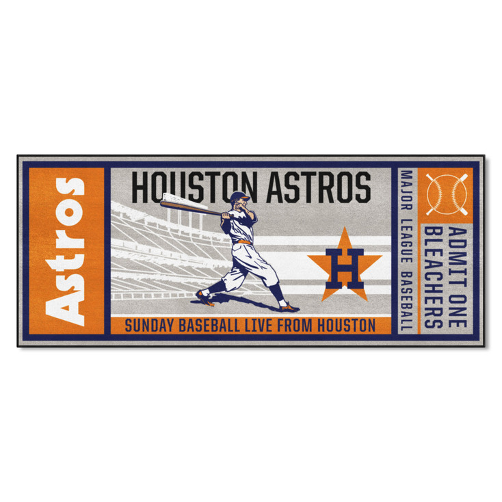 30" x 72" 1984 Houston Astros Retro Logo Rectangle Ticket Runner Mat