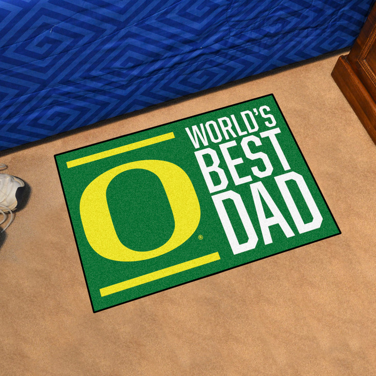 19" x 30" Oregon Ducks World's Best Dad Rectangle Starter Mat