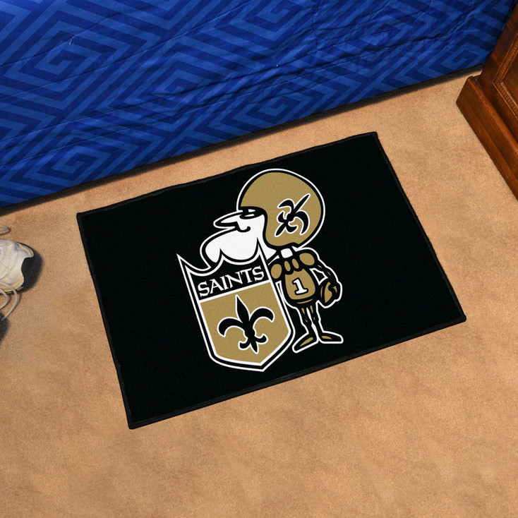 19" x 30" New Orleans Saints Retro Logo Rectangle Starter Mat