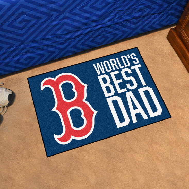 19" x 30" Boston Red Sox World's Best Dad Rectangle Starter Mat