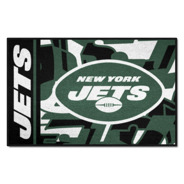 19" x 30" New York Jets NFL x FIT Pattern Rectangle Starter Mat