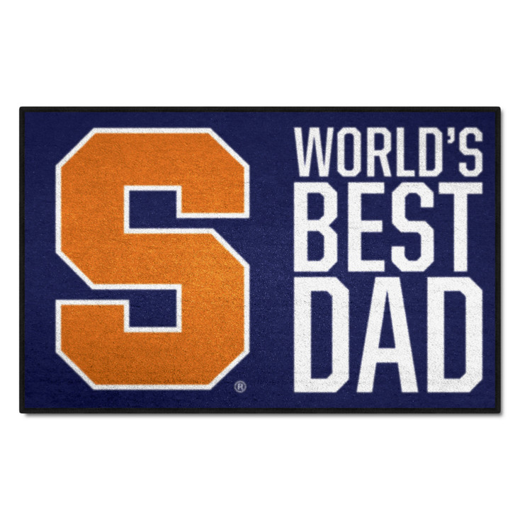 19" x 30" Syracuse Orange World's Best Dad Rectangle Starter Mat