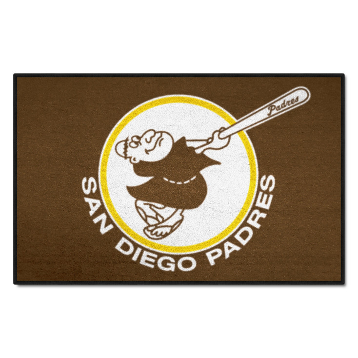 19" x 30" 1969 San Diego Padres Retro Logo Rectangle Starter Mat