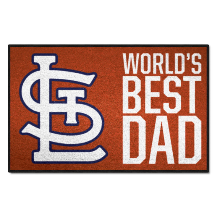 19" x 30" St. Louis Cardinals World's Best Dad Rectangle Starter Mat