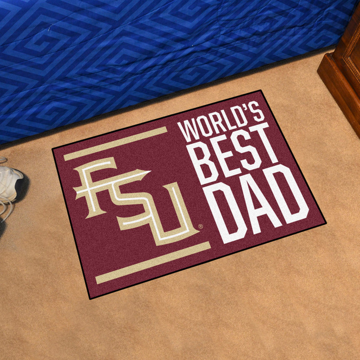 19" x 30" Florida State Seminoles World's Best Dad Rectangle Starter Mat