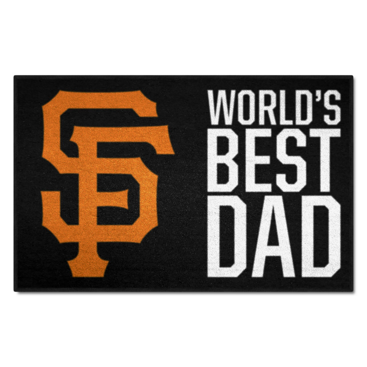 19" x 30" San Francisco Giants World's Best Dad Rectangle Starter Mat