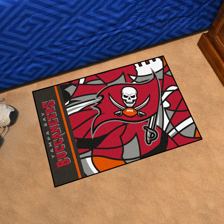 19" x 30" Tampa Bay Buccaneers NFL x FIT Pattern Rectangle Starter Mat