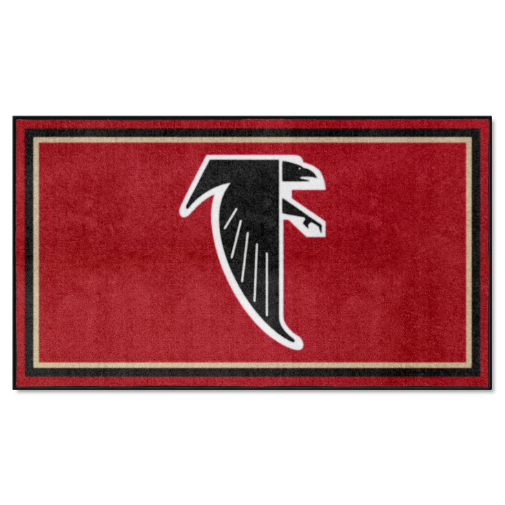 3' x 5' Atlanta Falcons Retro Logo Red Rectangle Area Rug