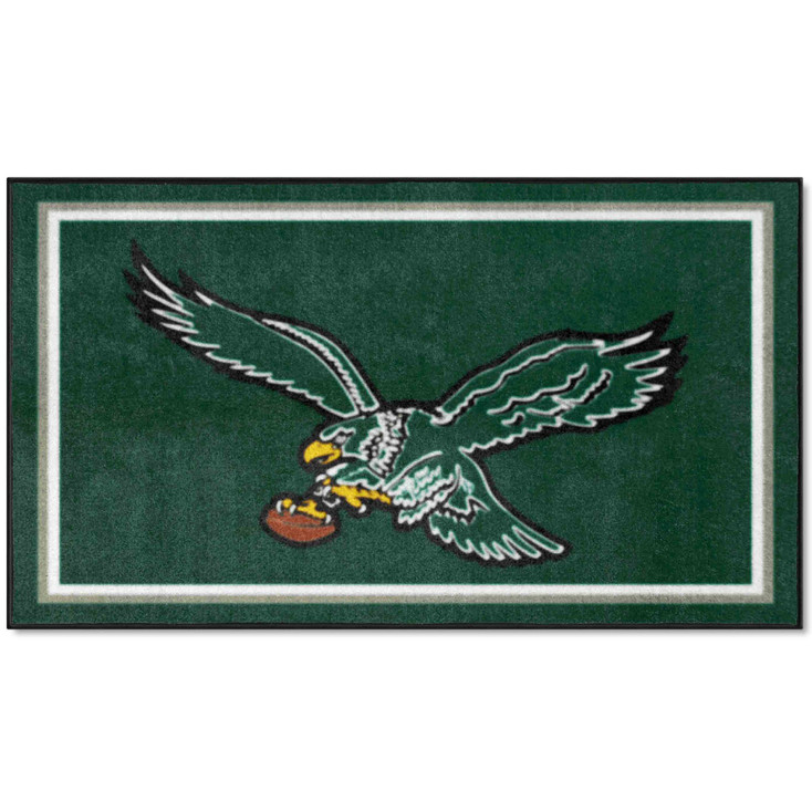 3' x 5' Philadelphia Eagles Retro Logo Green Rectangle Area Rug