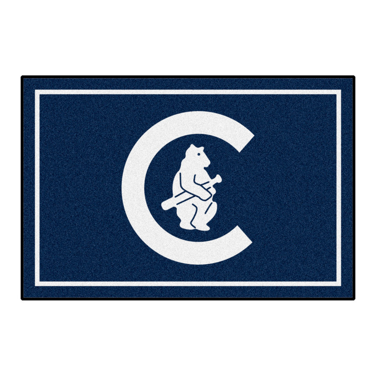 4' x 6' 1911 Chicago Cubs Retro Logo Navy Rectangle Area Rug