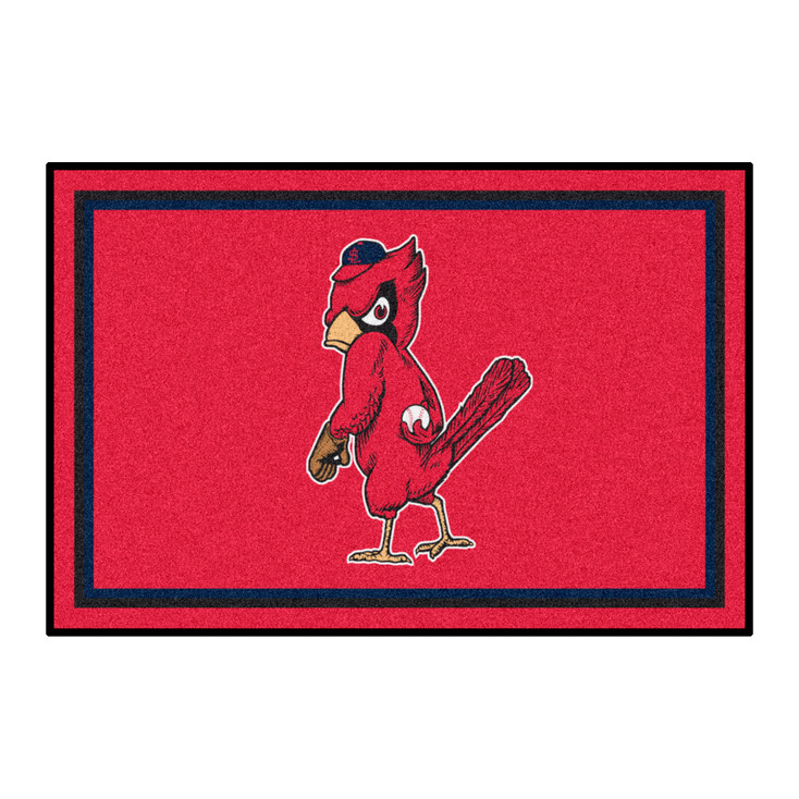 4' x 6' 1950 St. Louis Cardinals Retro Logo Red Rectangle Area Rug