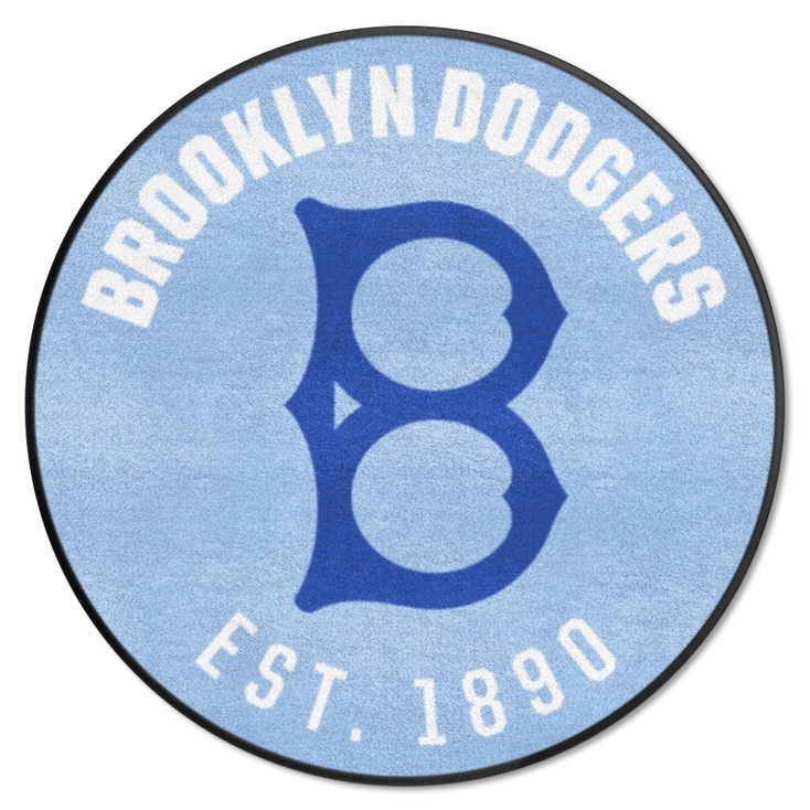 27" 1944 Brooklyn Dodgers Retro Logo Roundel Round Mat