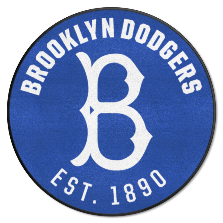 27" 1949 Brooklyn Dodgers Retro Logo Roundel Round Mat
