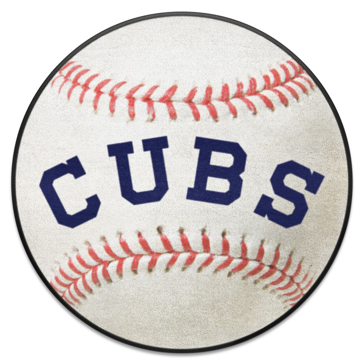 27" 1911 Chicago Cubs Retro Logo Baseball Style Round Mat