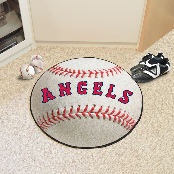 27" 1966 California Angels Retro Logo Baseball Style Round Mat