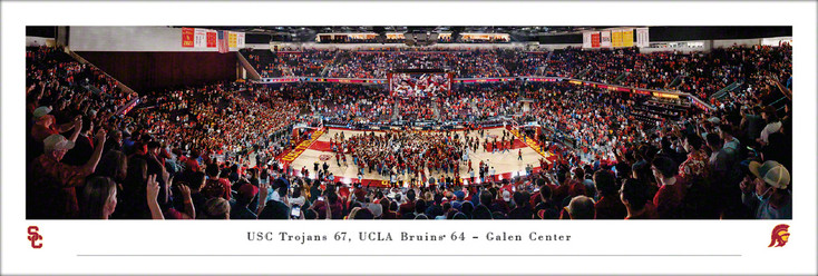 USC Trojans Basketball Panoramic Art Print