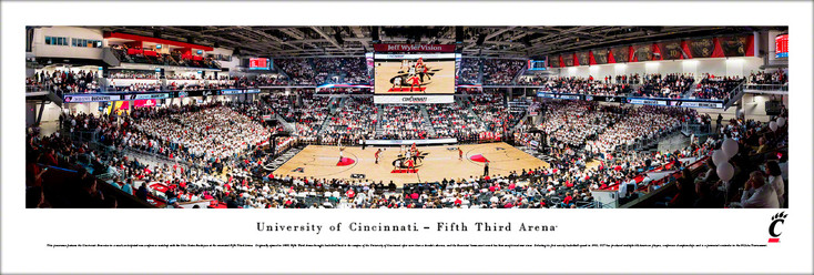 Cincinnati Bearcats Basketball Panoramic Art Print