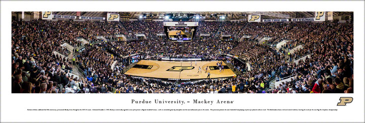 Purdue Boilermakers Basketball Panoramic Art Print