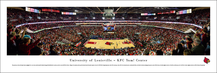 Louisville Cardinals Basketball Panoramic Art Print