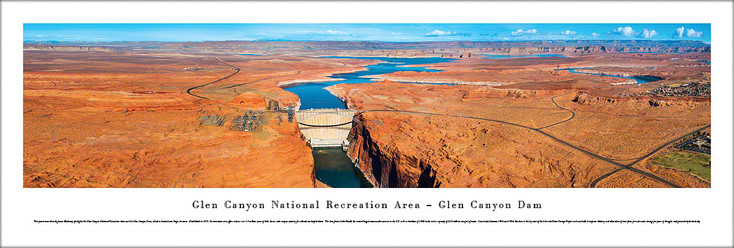 Glen Canyon Dam Panoramic Art Print