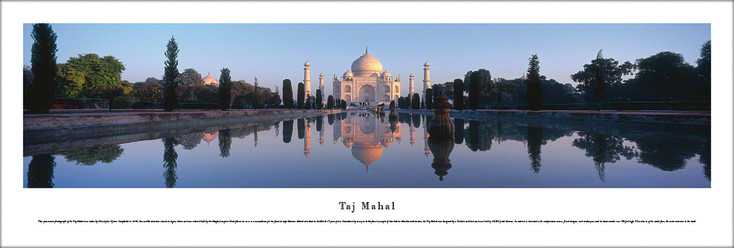 Taj Mahal, India Panoramic Art Print