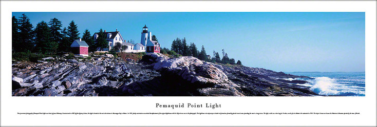 Pemaquid Point Light Panoramic Art Print