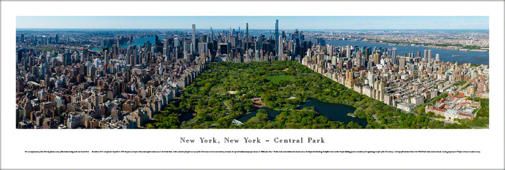 New York Central Park Panoramic Art Print