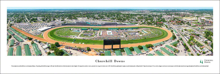 Churchill Downs Aerial Panoramic Art Print