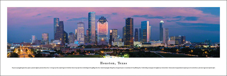 Houston, Texas Skyline Panoramic Art Print