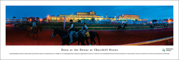 Dawn At Churchill Downs Panoramic Art Print