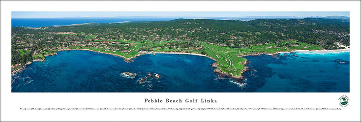 Pebble Beach Golf Links Panoramic Art Print