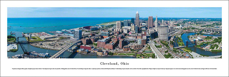 Cleveland, Ohio Skyline Panoramic Art Print