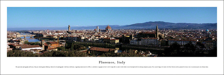 Florence, Italy Skyline Panoramic Art Print