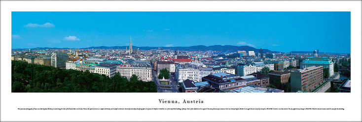 Vienna, Austria Skyline Panoramic Art Print