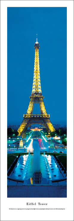 Eiffel Tower at Twilight Panoramic Art Print