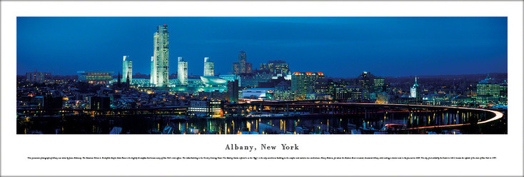 Albany, New York Skyline Panoramic Art Print