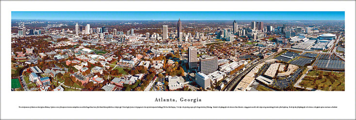 Atlanta, Georgia Skyline Panoramic Art Print
