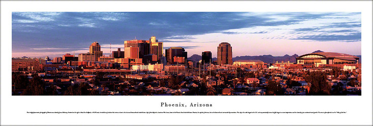 Phoenix, Arizona Skyline Panoramic Art Print