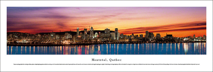 Montreal, Quebec Skyline Panoramic Art Print