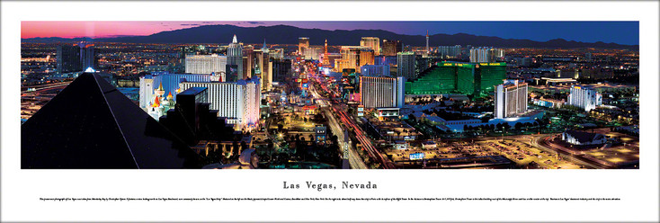 Las Vegas, Nevada Skyline Panoramic Art Print
