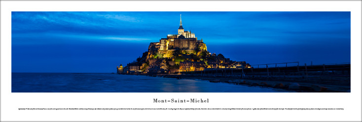 Mont-Saint-Michel Skyline Panoramic Art Print