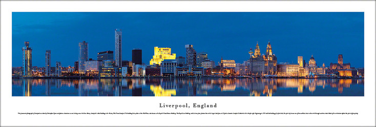 Liverpool, England Skyline Panoramic Art Print