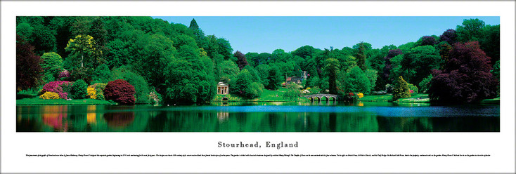 Stourhead, England Skyline Panoramic Art Print