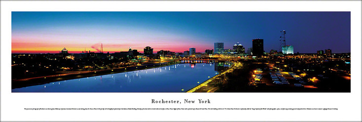 Rochester, New York Skyline Panoramic Art Print