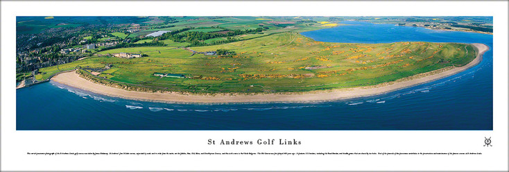 St Andrews Links Golf Aerial Panoramic Art Print