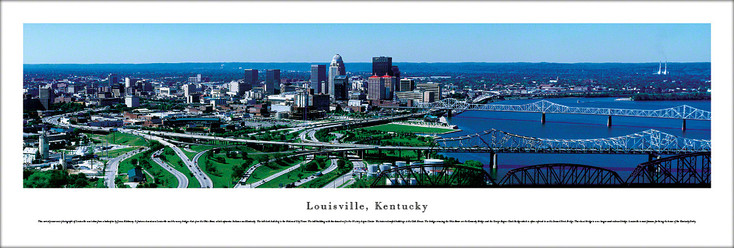 Louisville, Kentucky Skyline Panoramic Art Print